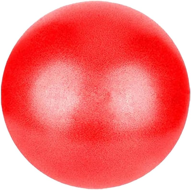 MOMPLUS 9 Inch Exercise Pilates Mini Yoga Balls Barre for Home Stability Squishy Training Physical Therapy Improves Balance with Inflatable Straw - Image 1